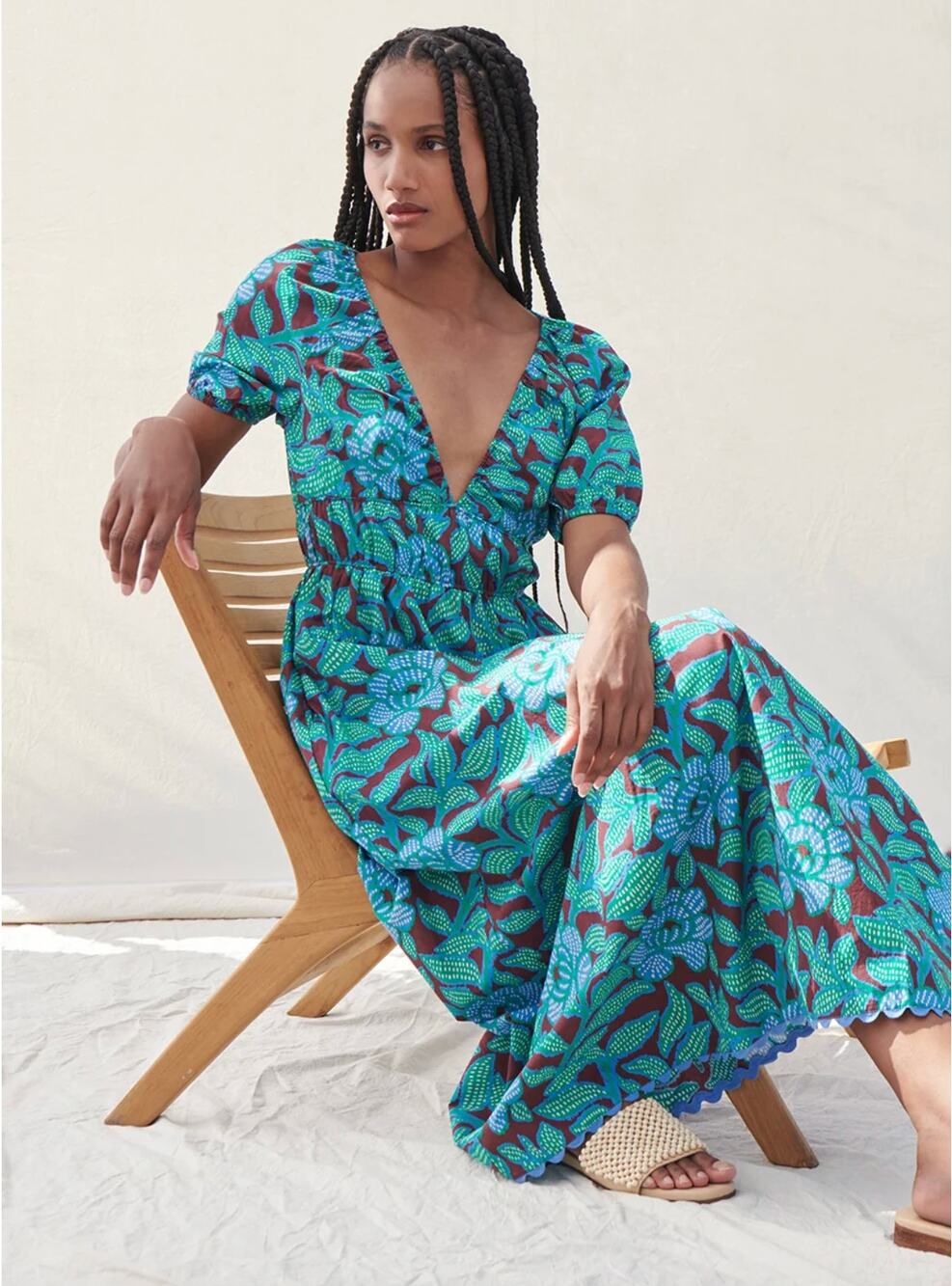Saylor Lincoln Dress in Garden Party Poplin